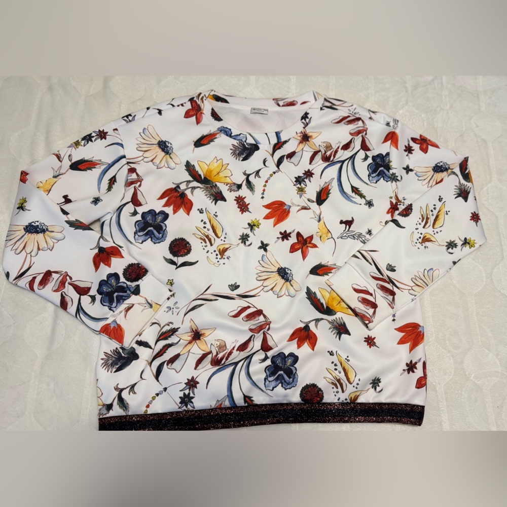 Margittes Artistic Floral Blouse long sleeve top